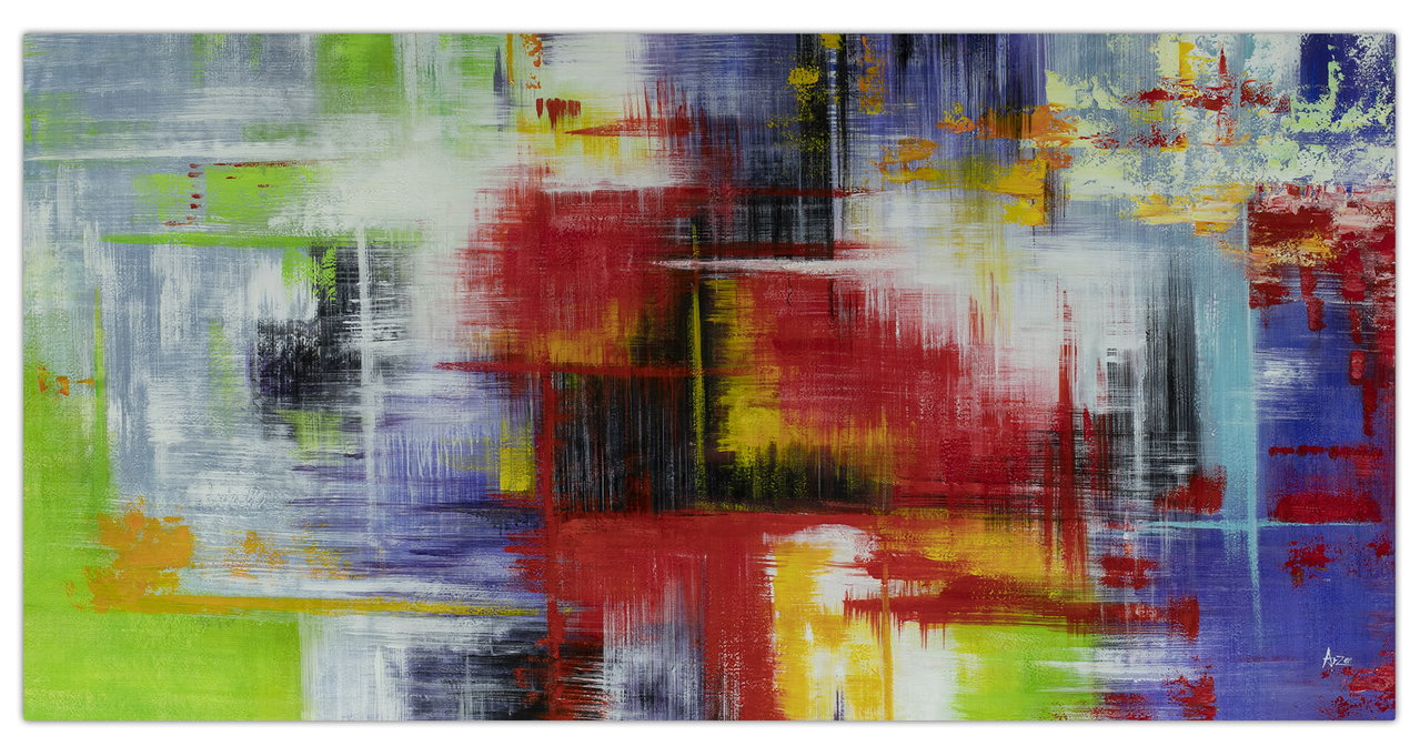 XXL Olieverf schilderijen 'Colour Universe' | Handgeschilderd unicum in de ruimte.