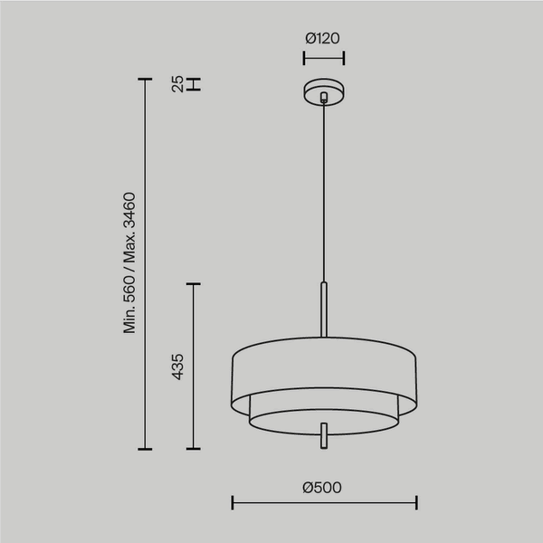 Pendant Light 'Bergamo 8'