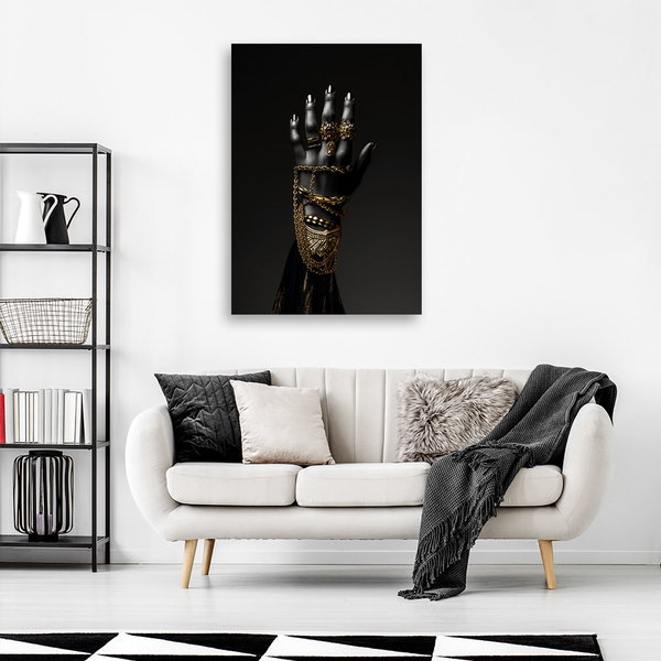Kunstdruck auf Leinwand 'Golden Elegance 4'