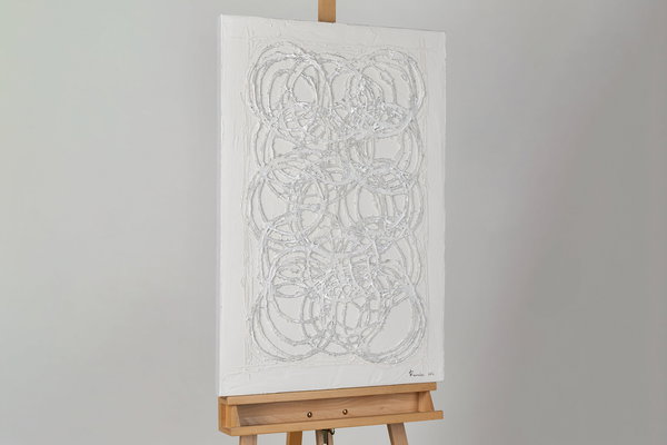 Handgemaltes Gemälde 'Forever joined Circles' 60x90cm | inkl. Echtheitszertifikat