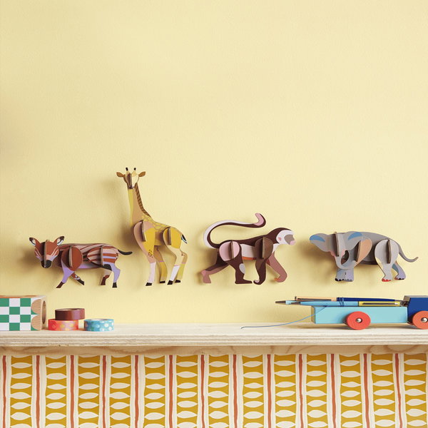Wanddeko Papier 'Elegante Giraffe'