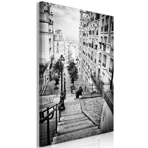 Impression sur toile 'Parisian Suburb Vertical'