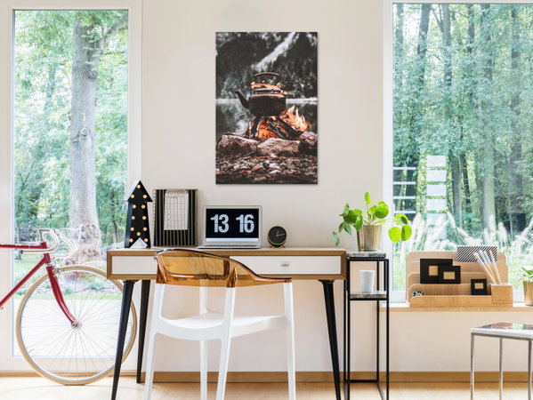 Kunstdruck auf Leinwand 'Hearth Vertical'