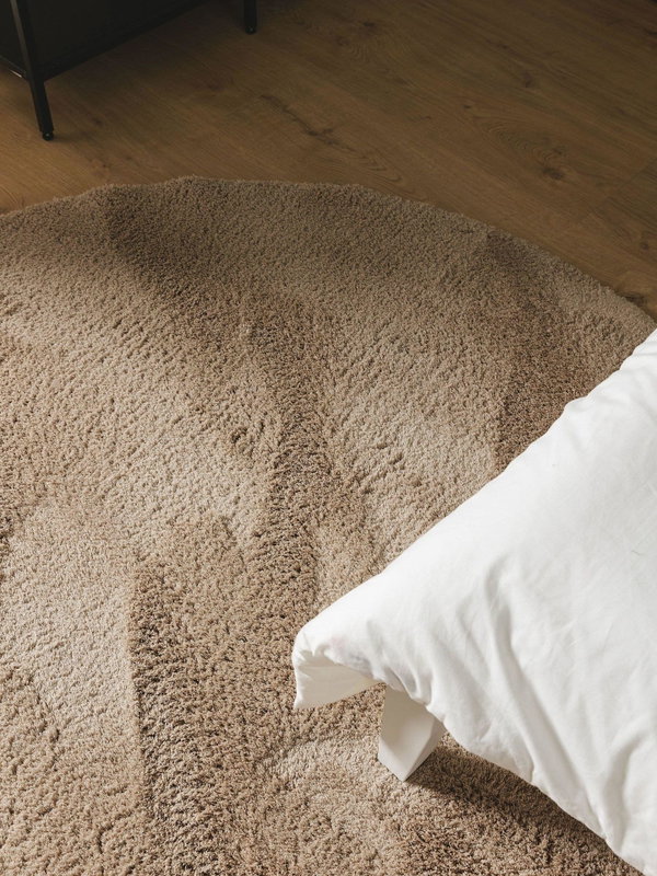Design Hochflorteppich Soda Beige