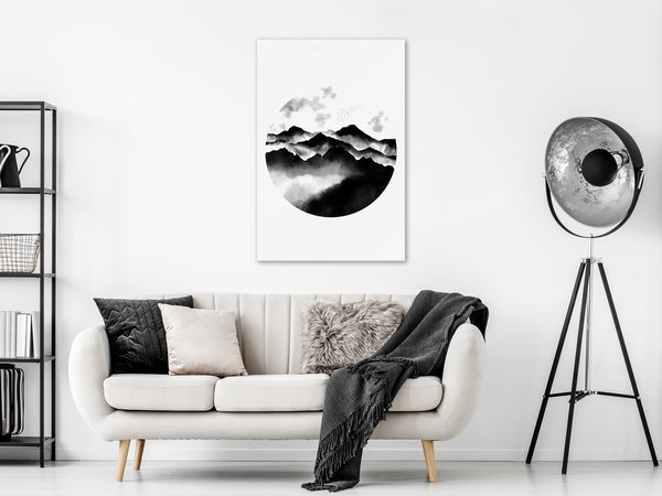 Kunstdruck auf Leinwand 'Mountain Landscape Vertical'