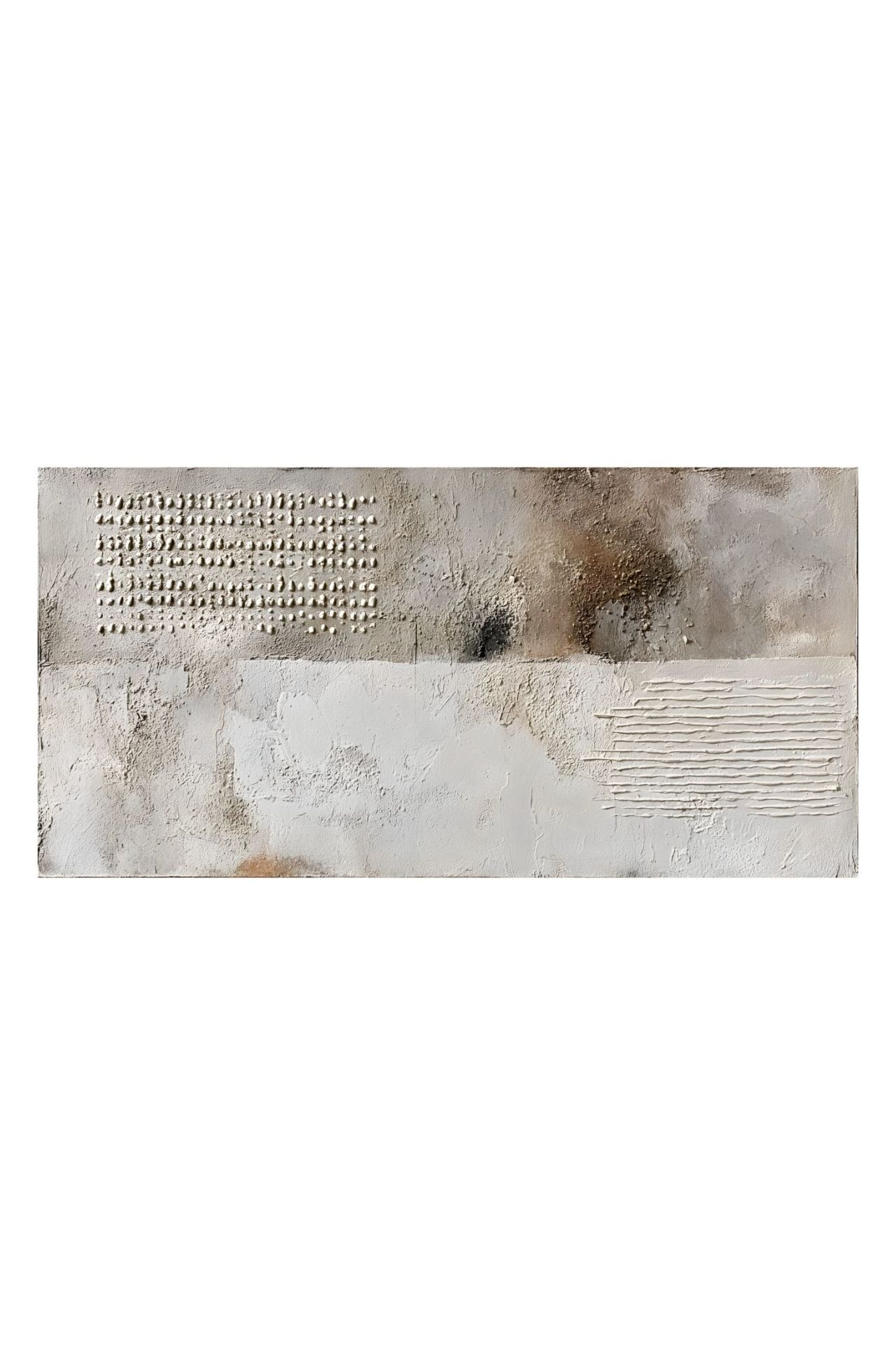 Handgeschilderd schilderij 'Wabi-Sabi Contrast' | incl. certificaat van echtheid komt in de ruimte goed tot zijn recht.