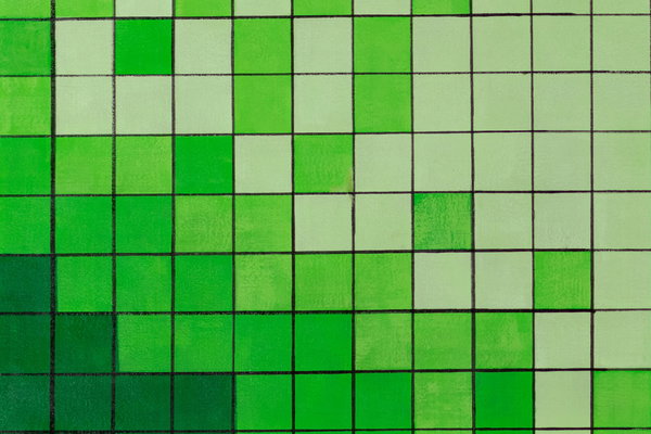 Großzügig aufgetragene Farben