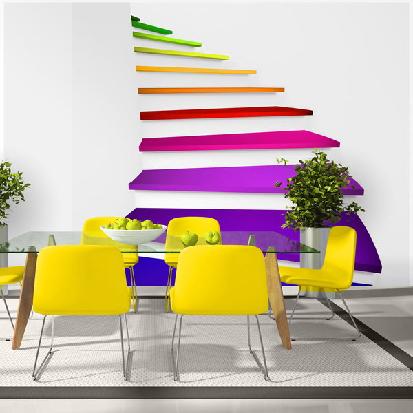 Tapete 'Rainbow Stairs'