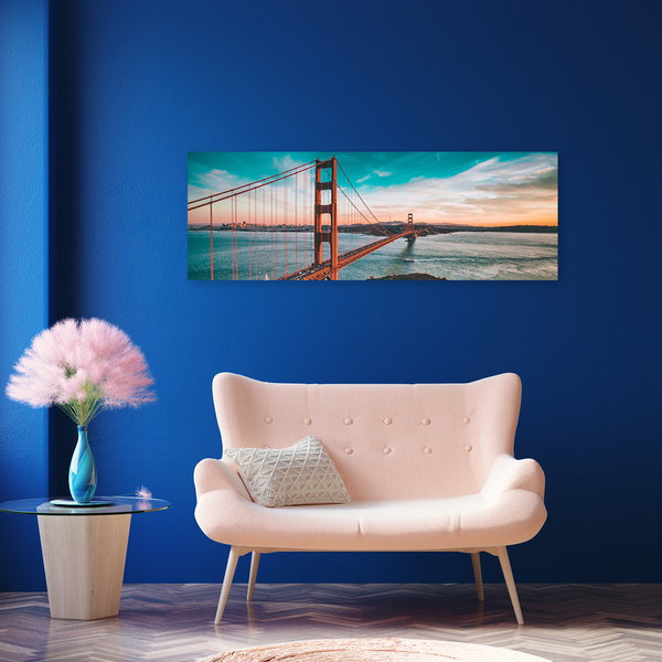 Kunstdruck auf Leinwand 'San Francisco Golden Gate'
