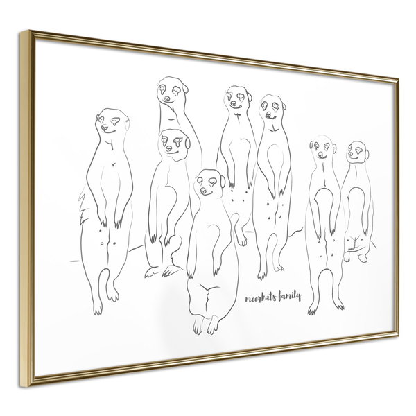 Poster 'Meerkats Family'