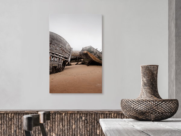 Kunstdruck auf Leinwand 'Abandoned Cutters Vertical'