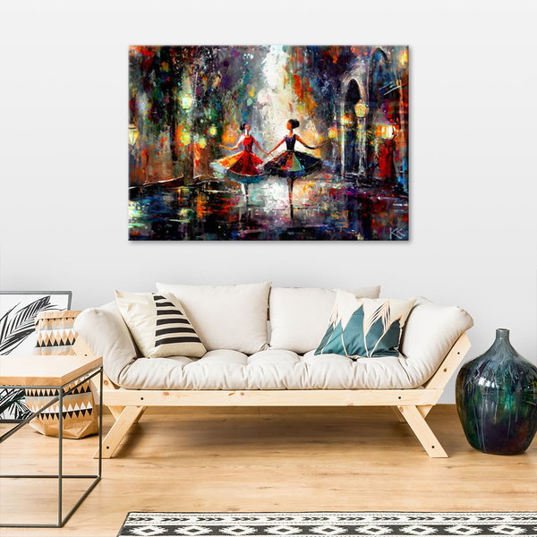 Kunstdruck auf Leinwand 'Dance of Vibrant Dreams 4'