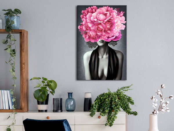 Kunstdruck auf Leinwand 'Noir Woman Vertical'