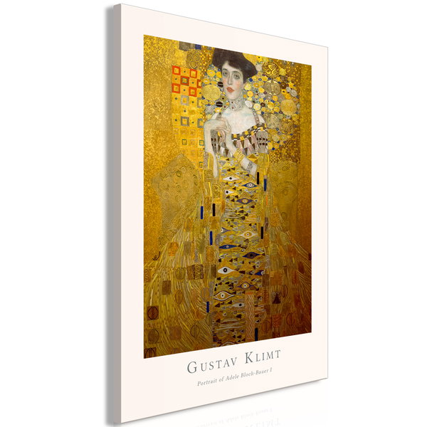 Cuadro impreso sobre lienzo 'Gustav Klimt - Portrait of Adele Bloch Vertical'