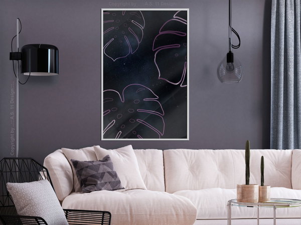Poster 'Monstera Outline'