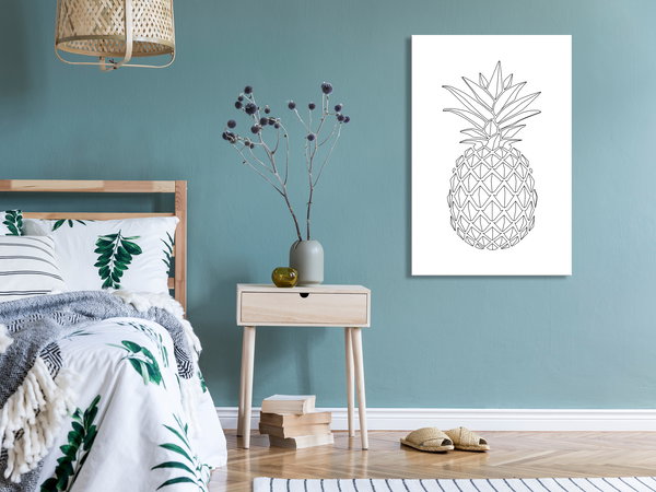 Kunstdruck auf Leinwand 'Fruity Sketch Vertical'