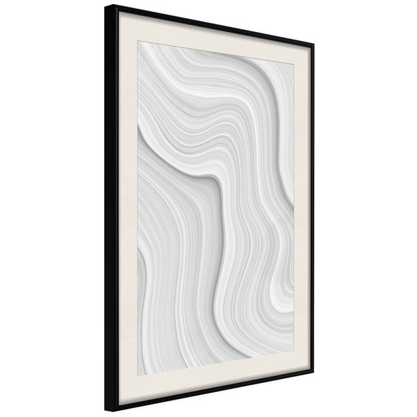 Poster 'Snow Contour Lines'