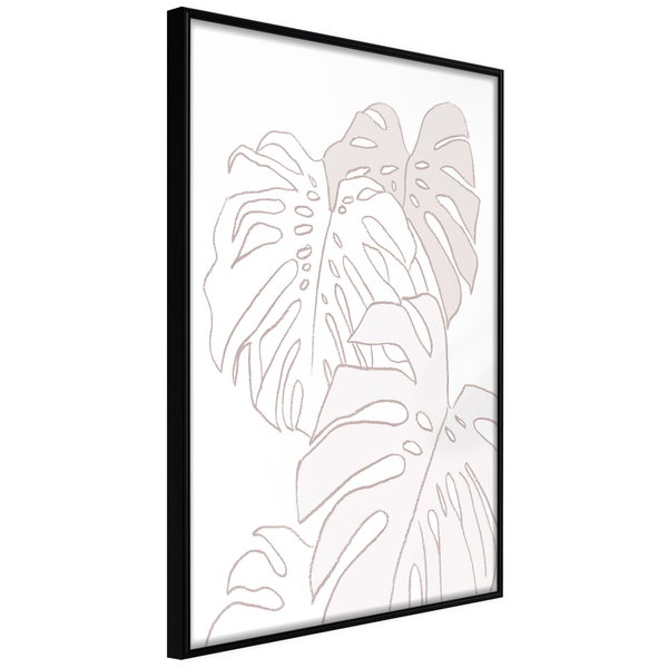 Poster 'Beige Leaves'