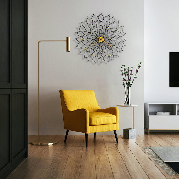 Wanduhr 'Gigantic Sunflower'