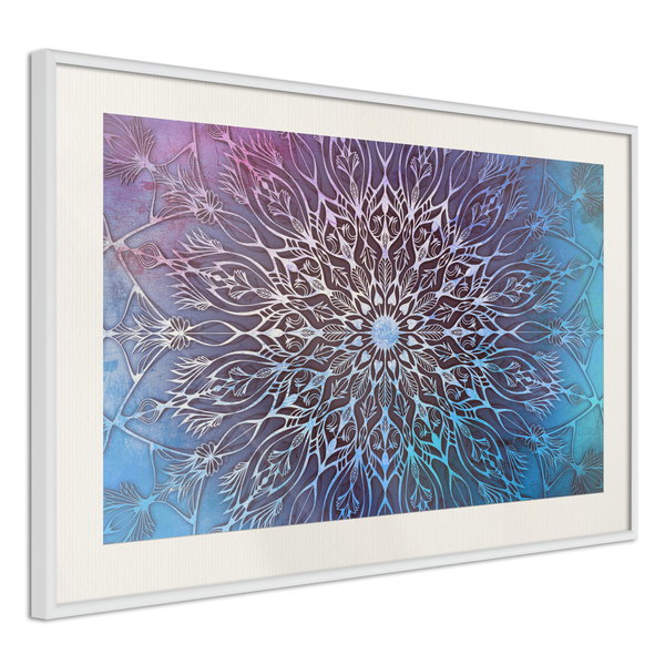 Poster 'Blue and Pink Mandala'