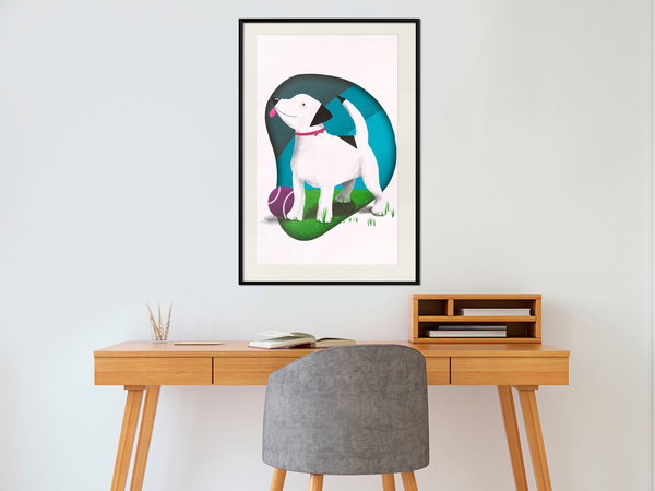 Poster 'Dog and Ball'