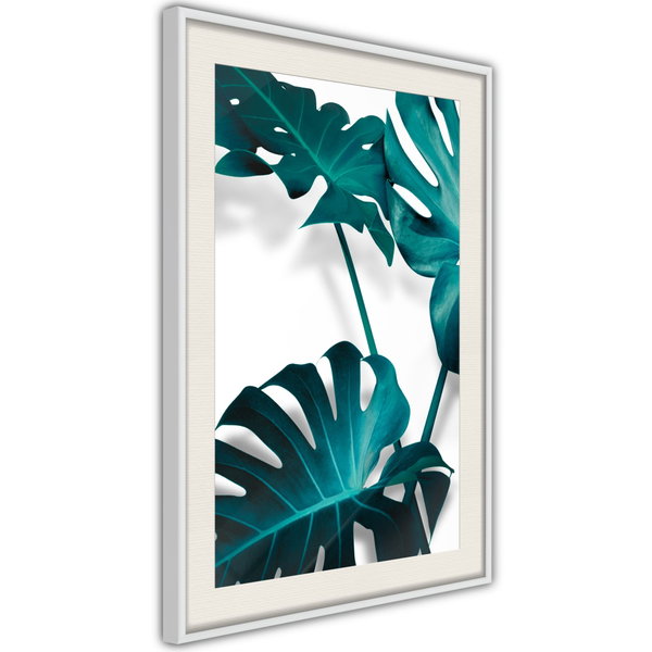 Poster 'Turquoise Monstera II'