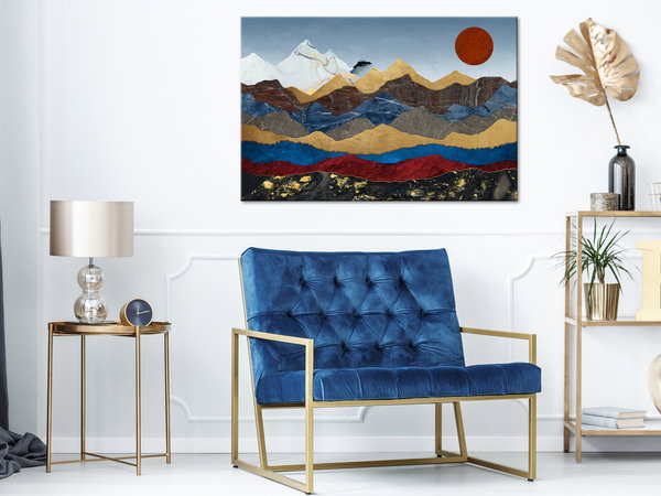 Kunstdruck auf Leinwand 'Heart of the Mountains Wide'