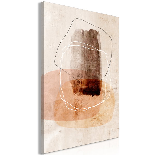 Kunstdruk op canvas 'Circle of Desires Vertical'