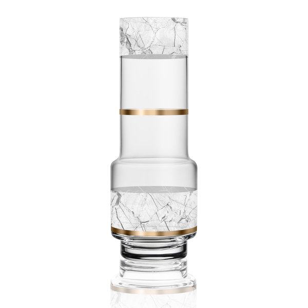 Glas Vase 'Marble Essence' von Goebel 9x32x9cm