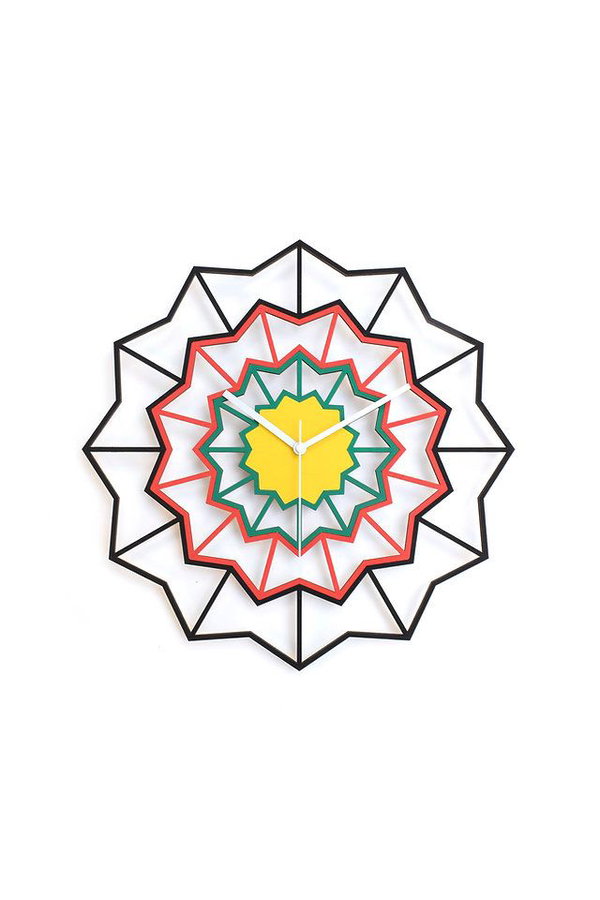 Wandklok 'Chevron Africa'