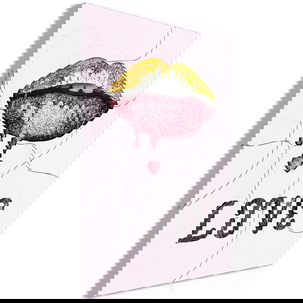 Impressão em tela 'Liquid Lips Vertical'