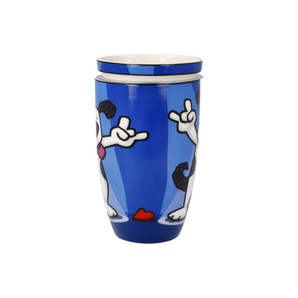 Goebel Teetasse mit Sieb und Deckel 'Rock On'