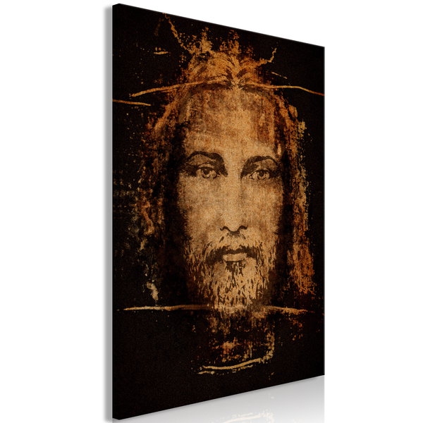 Kunstdruk op canvas 'Shroud of Turin Vertical'