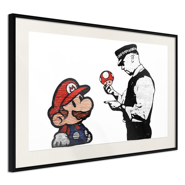 Poster 'Banksy: Mushroom Picker'