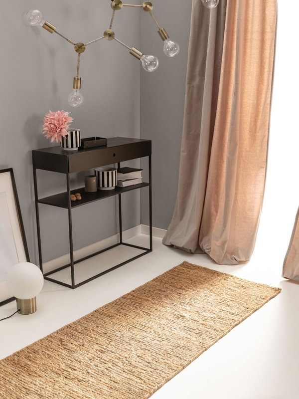 Design Juteteppich Cosmo Hellbraun