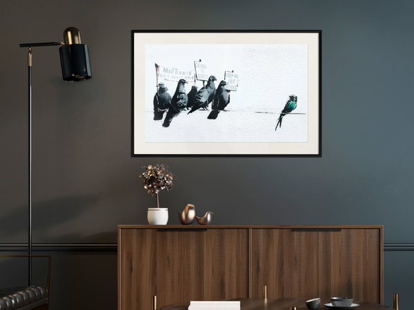Poster 'Xenophobic Pigeons'