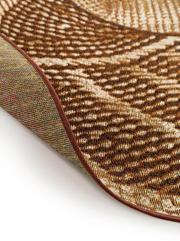 Design In- &amp; Outdoor Runder Teppich Artis Gold