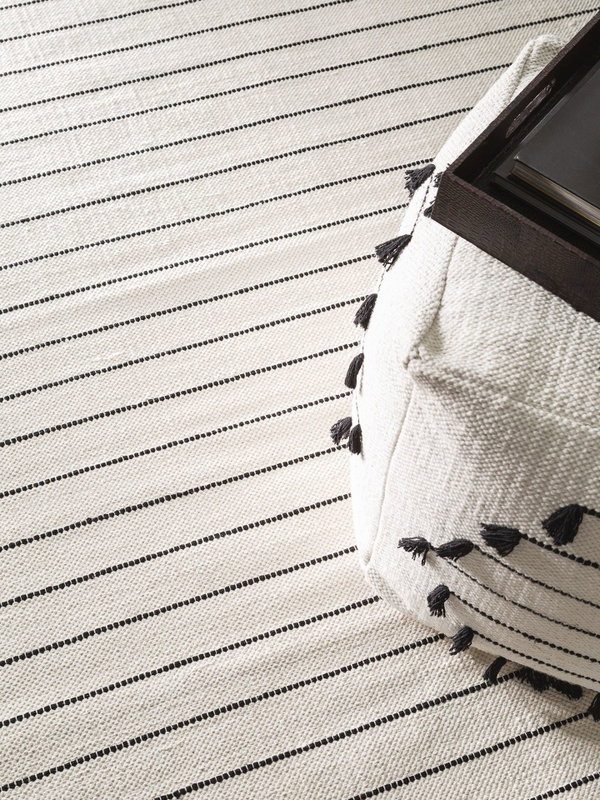 Design Baumwollteppich Bo Beige