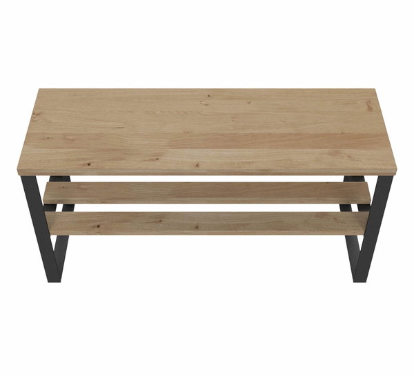 Zusammenspiel aus warmen Holz und kühlen Stahl