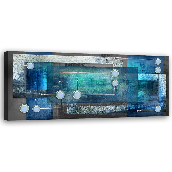 Kunstdruck auf Leinwand 'Blueprints of the Ocean'
