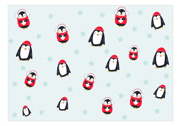 Tapete 'Brawling Penguins'