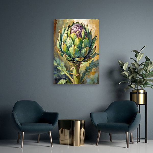 Kunstdruck auf Leinwand 'Artichoke's Bloom'