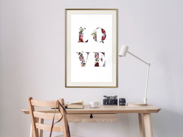 Poster 'Love in Flowers'