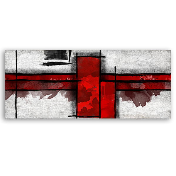 Kunstdruck auf Leinwand 'Crimson Crossroads'