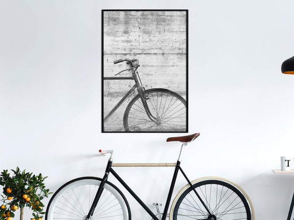 Poster 'Bicycle Leaning Against the Wall'