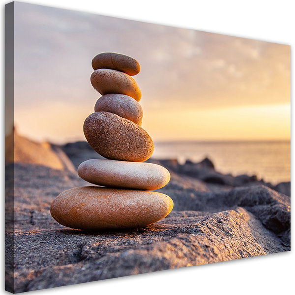 Kunstdruck auf Leinwand 'Rock Stack'