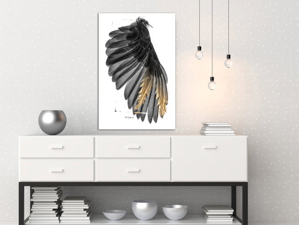 Kunstdruck auf Leinwand 'Devil's Wing Vertical'