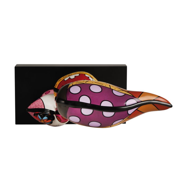 Porcelain figure 'My Lovely Friend' by Romero Britto 7x19x16 inches