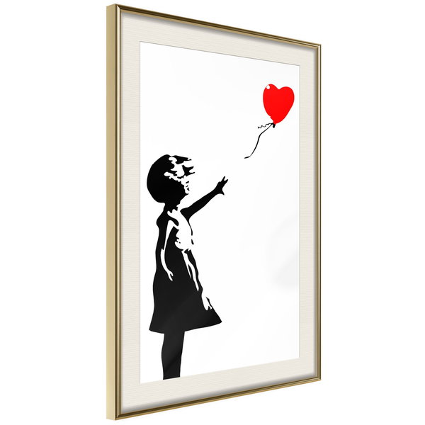 Poster 'Little Girl with a Balloon'
