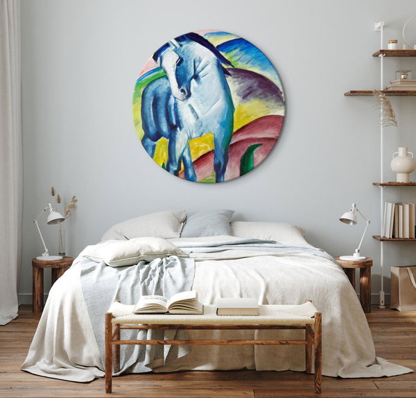 Rundes Bild 'Marc's Blue Horse'
